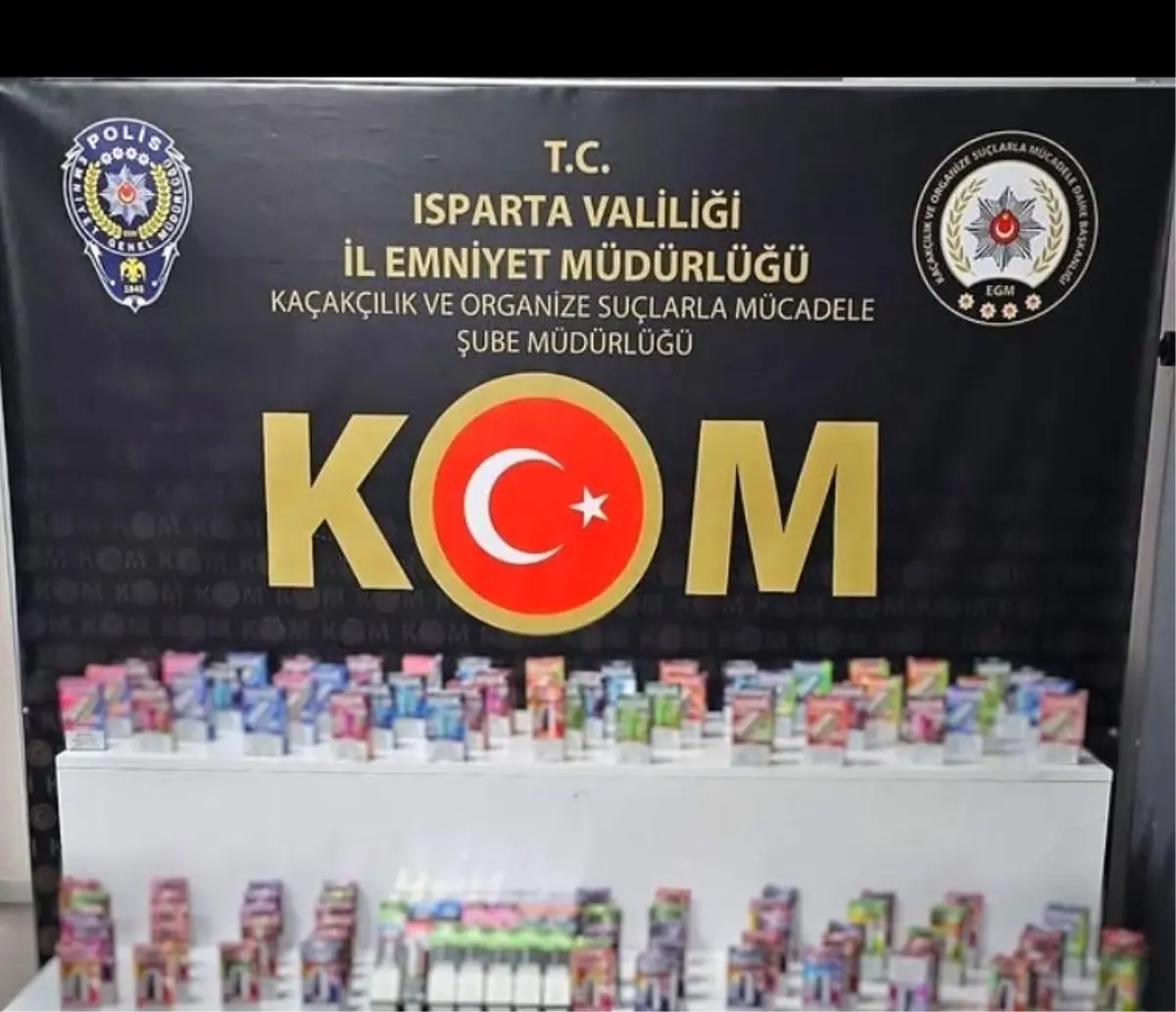Isparta’da 143 Kaçak Elektronik Sigara Ele Geçirildi