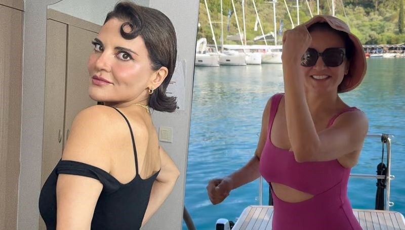 Şarkıcı Göksel’in tekne keyfi: Denizde kız neşesi